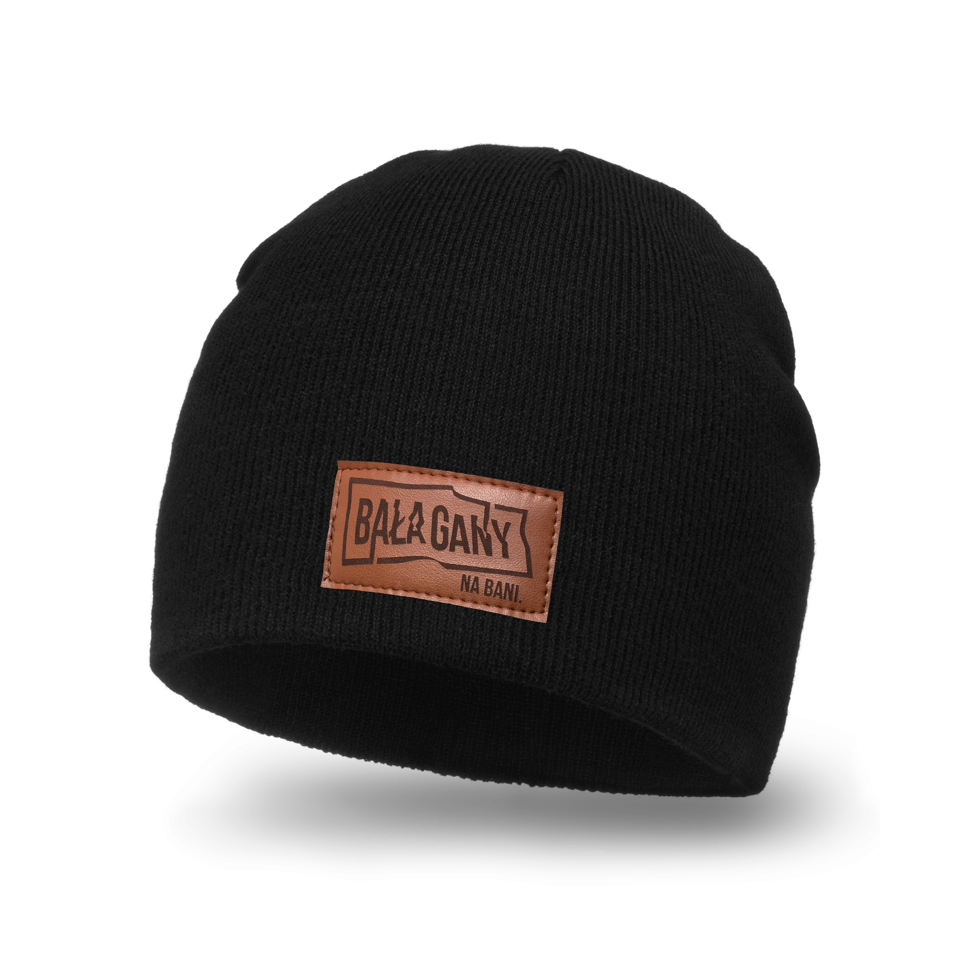 CZAPKA ZIMOWA CZARNA BAŁAGANY NA BANI